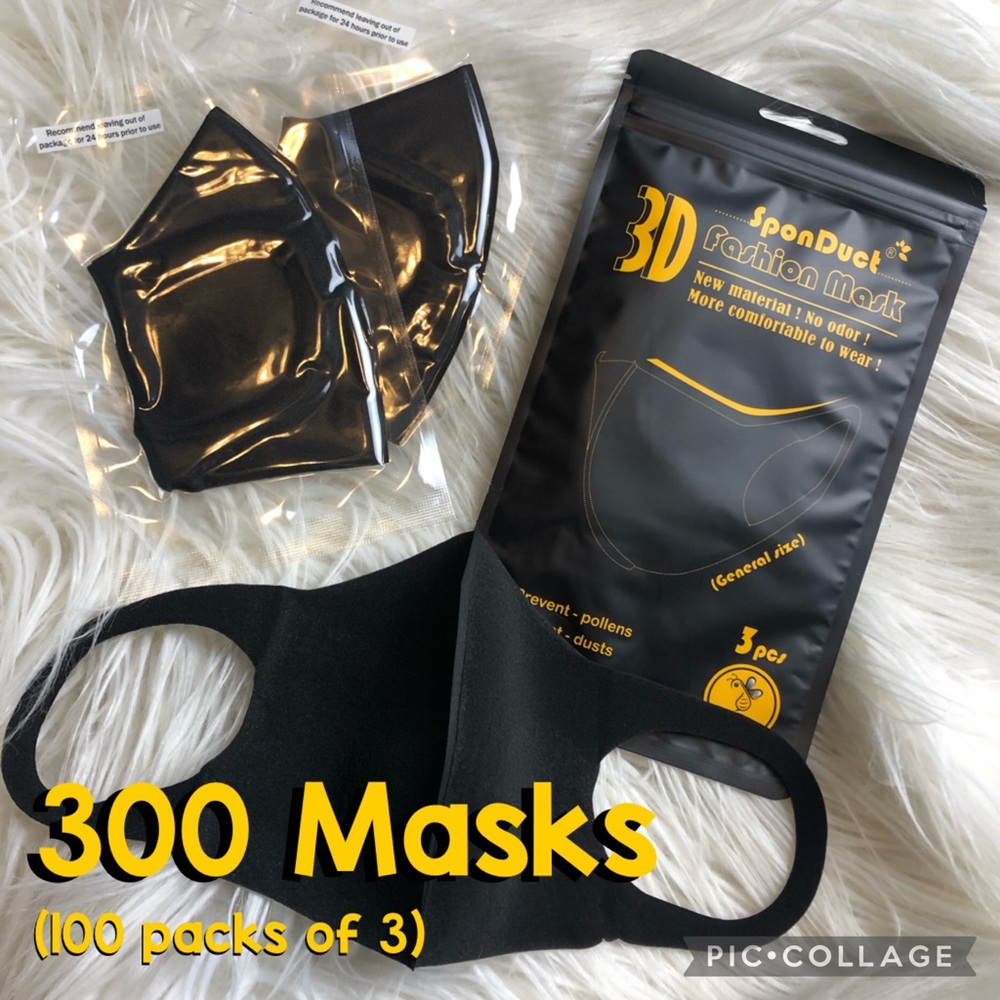 300 New Comfortable Reusable Face Masks